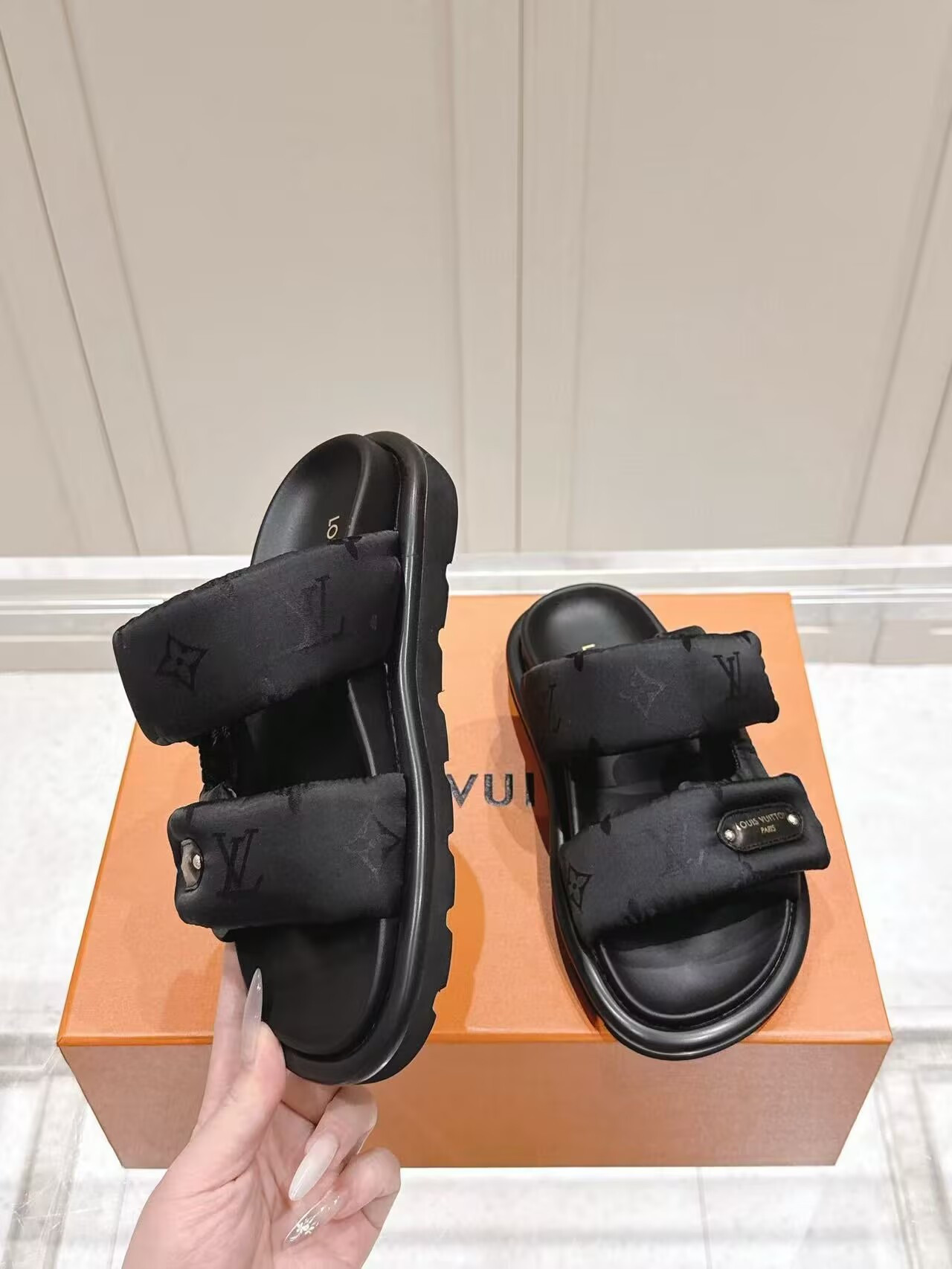 UA LV Pool Pillow Mules