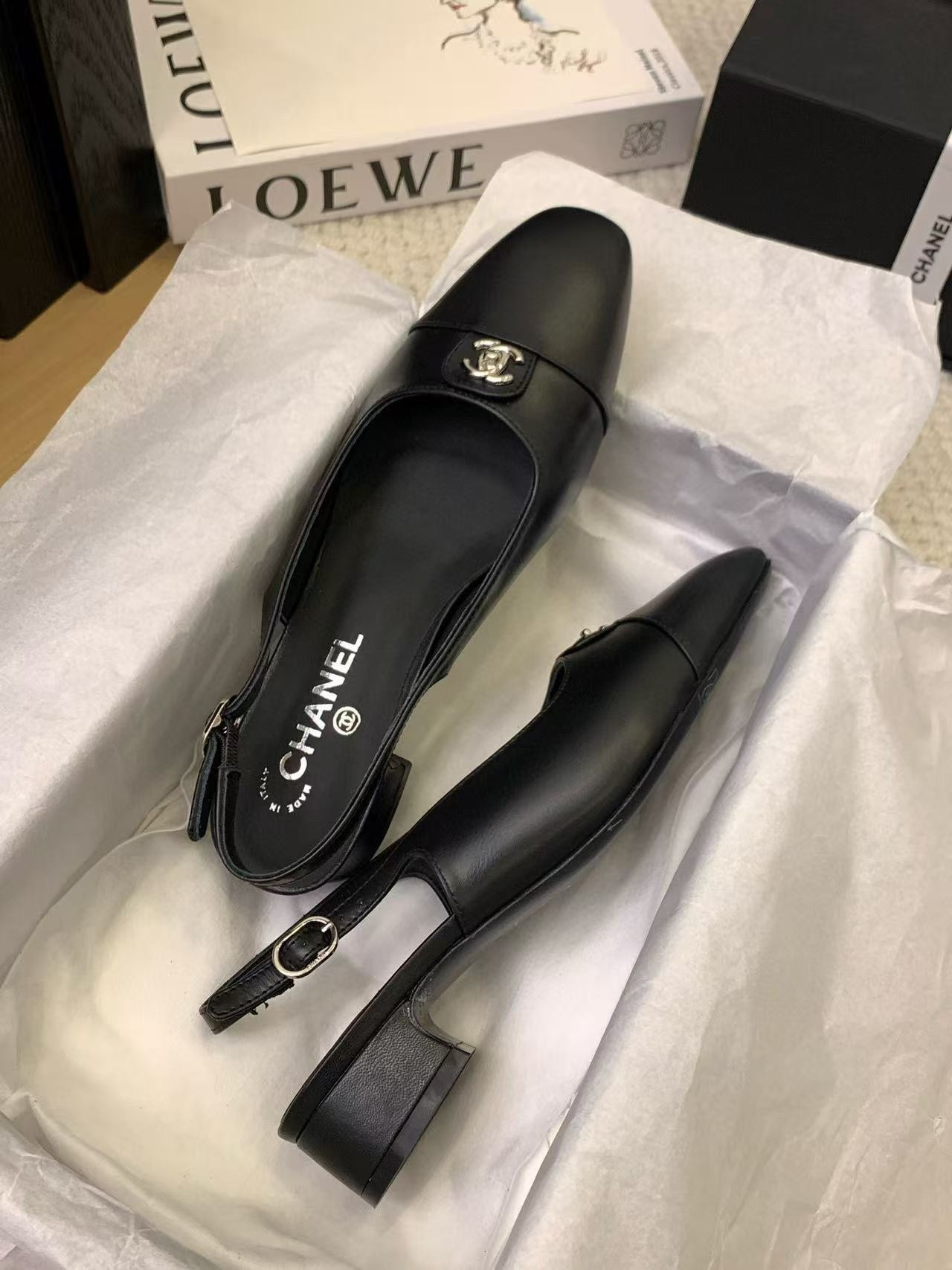 ua Ch*el slingbacks