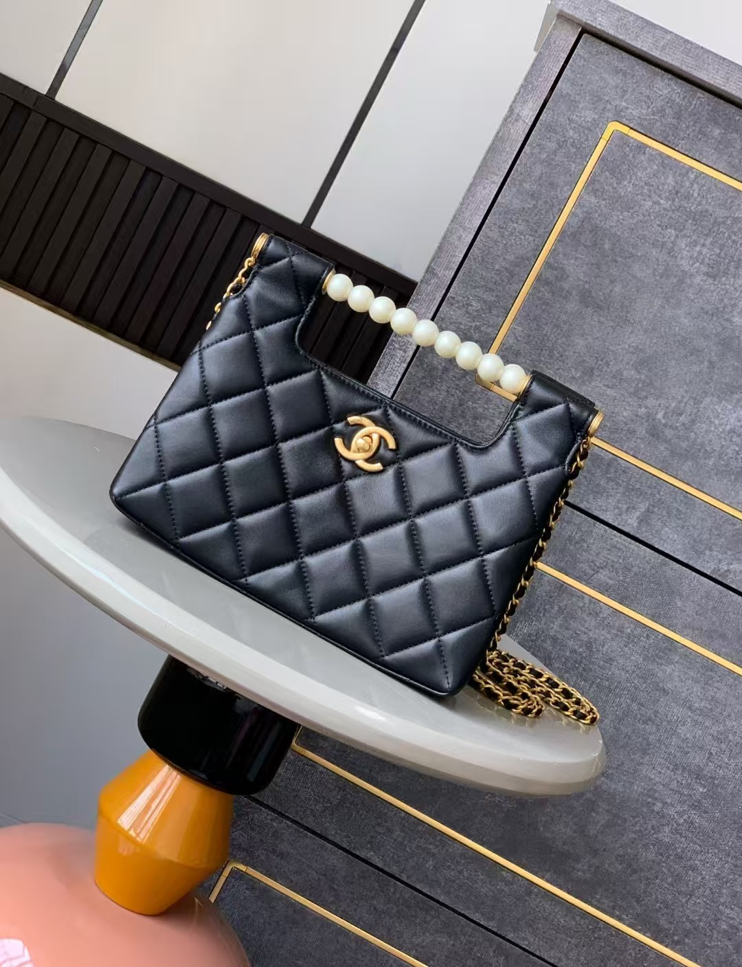 Ch*el small shopping bag as5413 17x22x8cm