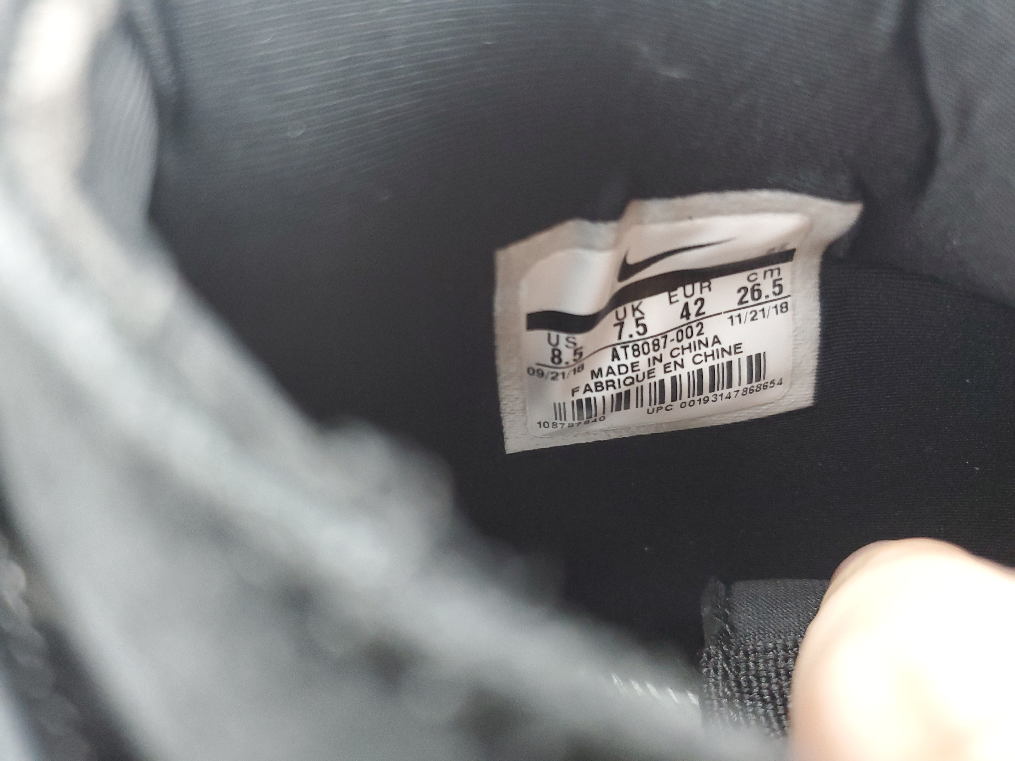 Air Fear Of God Raid Black