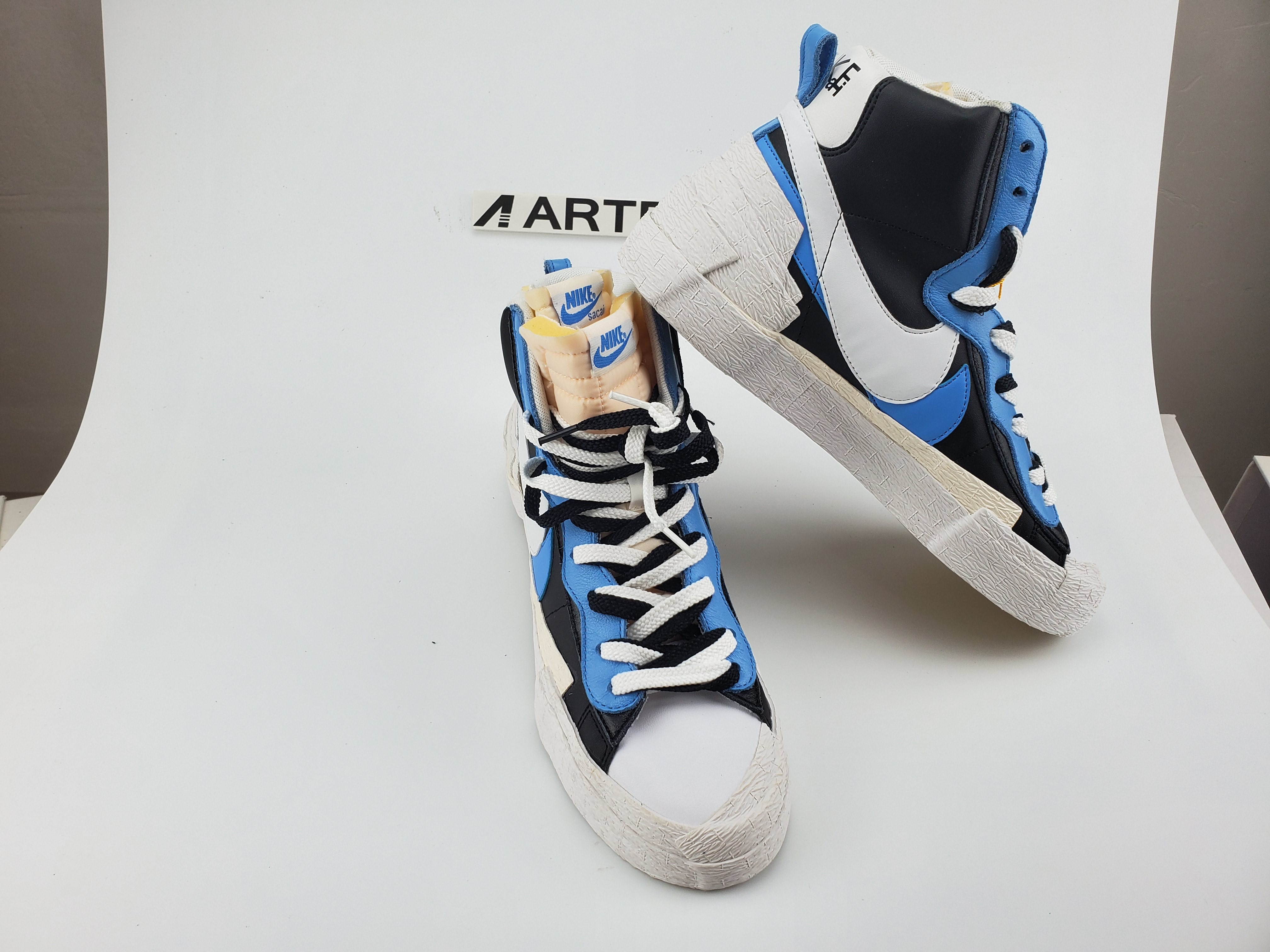 Nike Blazer High sacai White Black Legend Blue