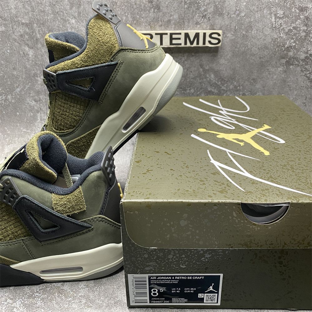 Air Jordan 4 Craft Medium Olive