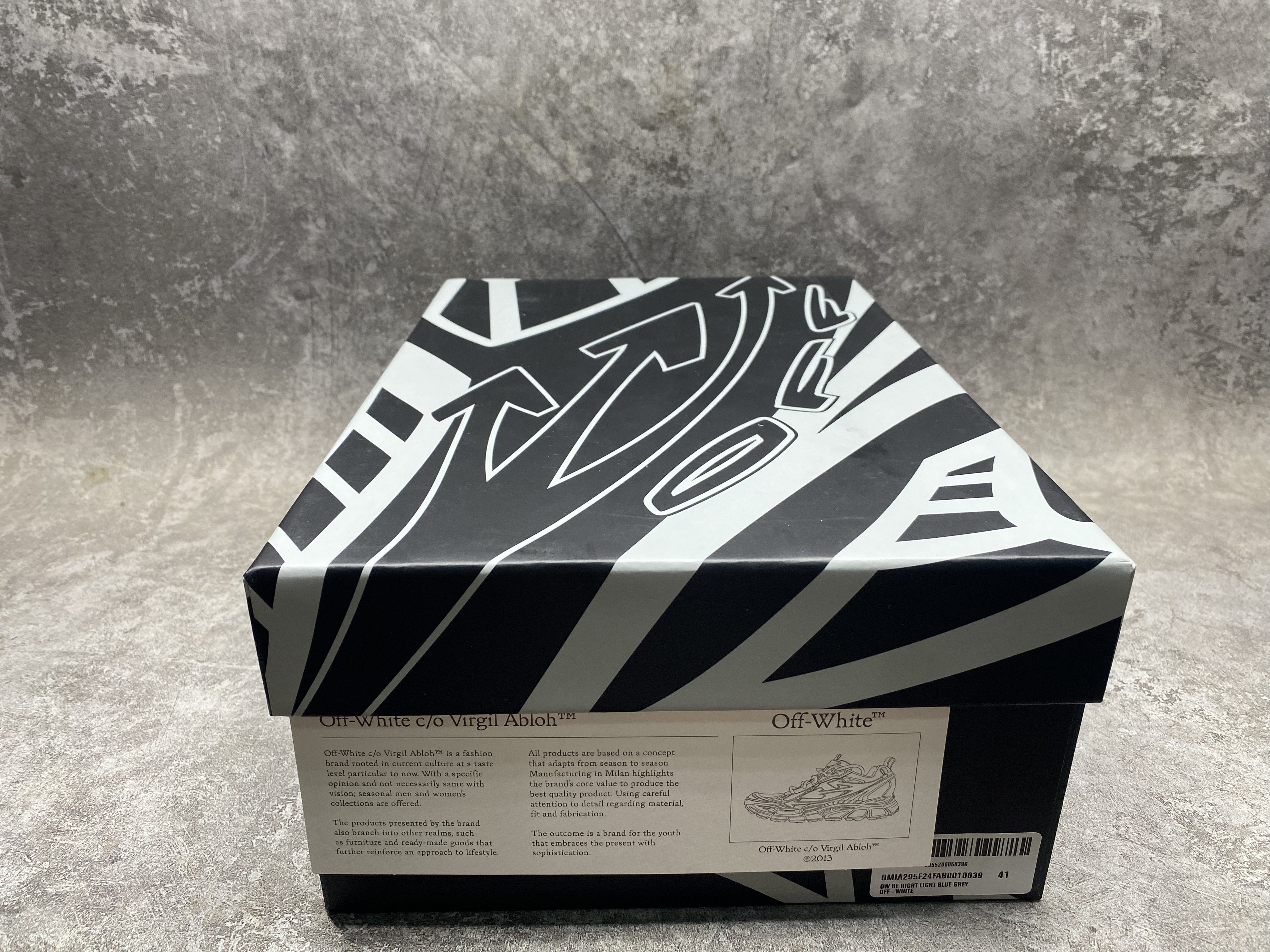 UA Off-White "BE RIGHT BACK"