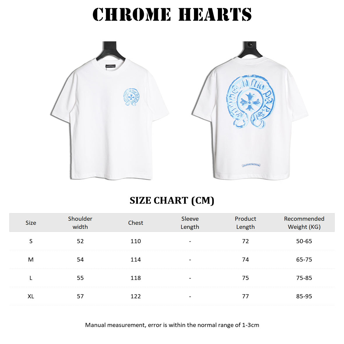 Ch*0me hearte ch 25ss short-sleeved t-shirt