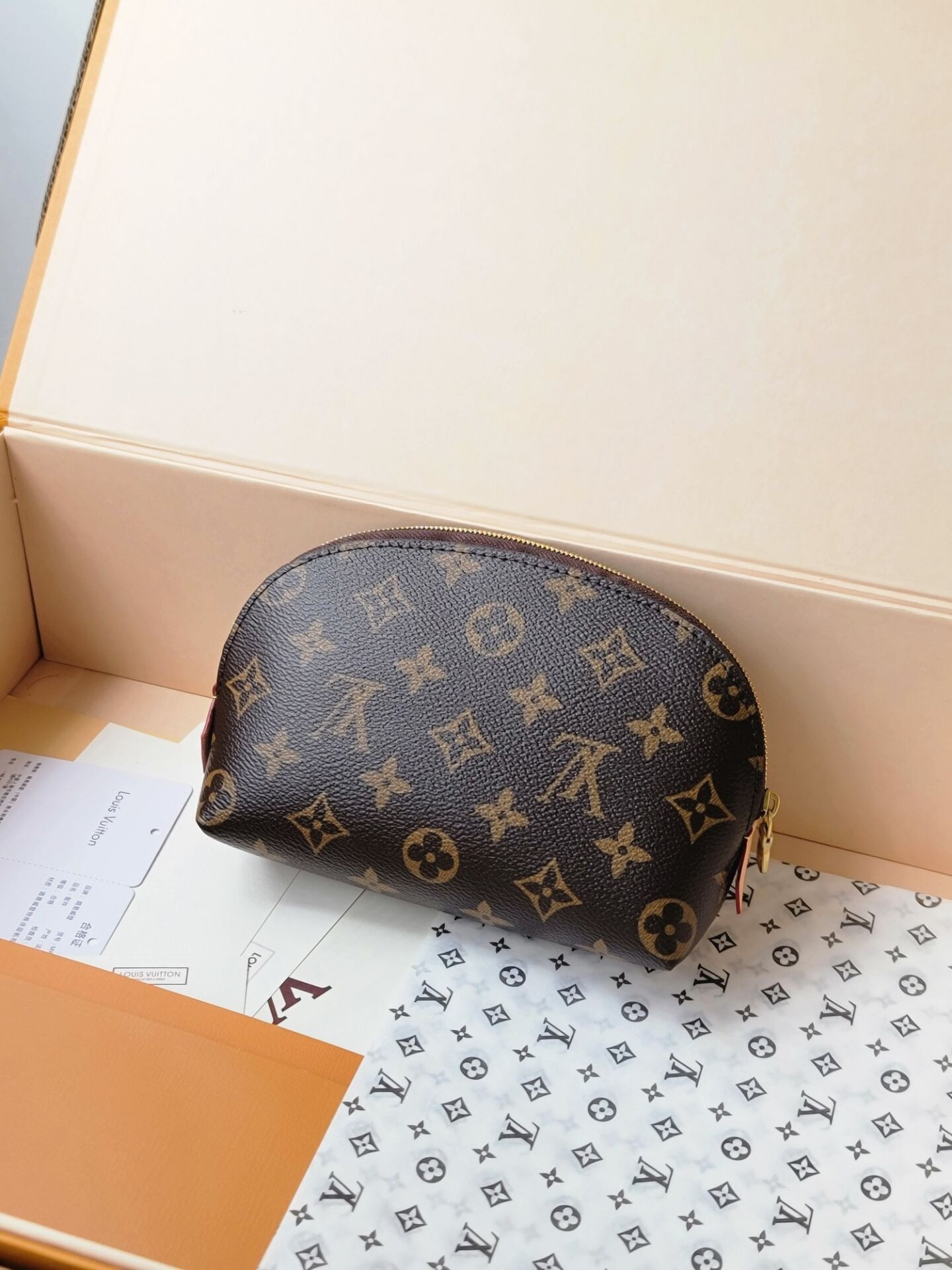LV x TM Cosmetic Pouch PM M13766 17x12x6cm