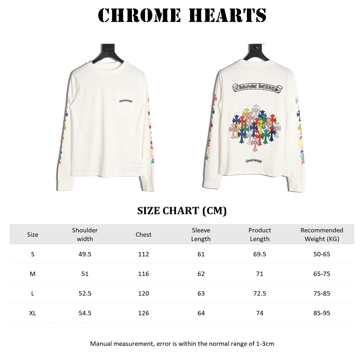Ch**me He**ts 25fw long-sleeved t-shirt