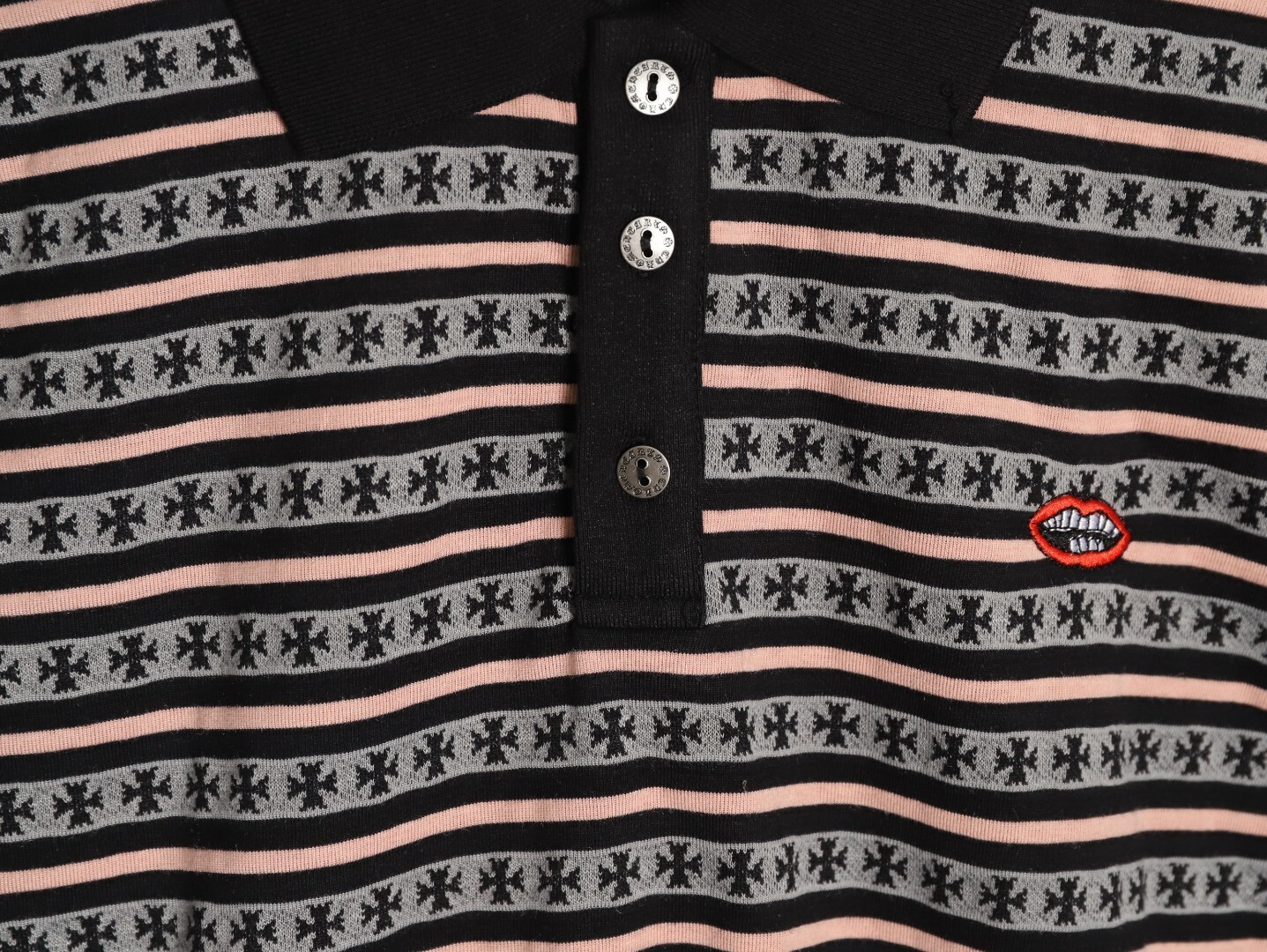 Ch**me He**ts 25fw polo shirt