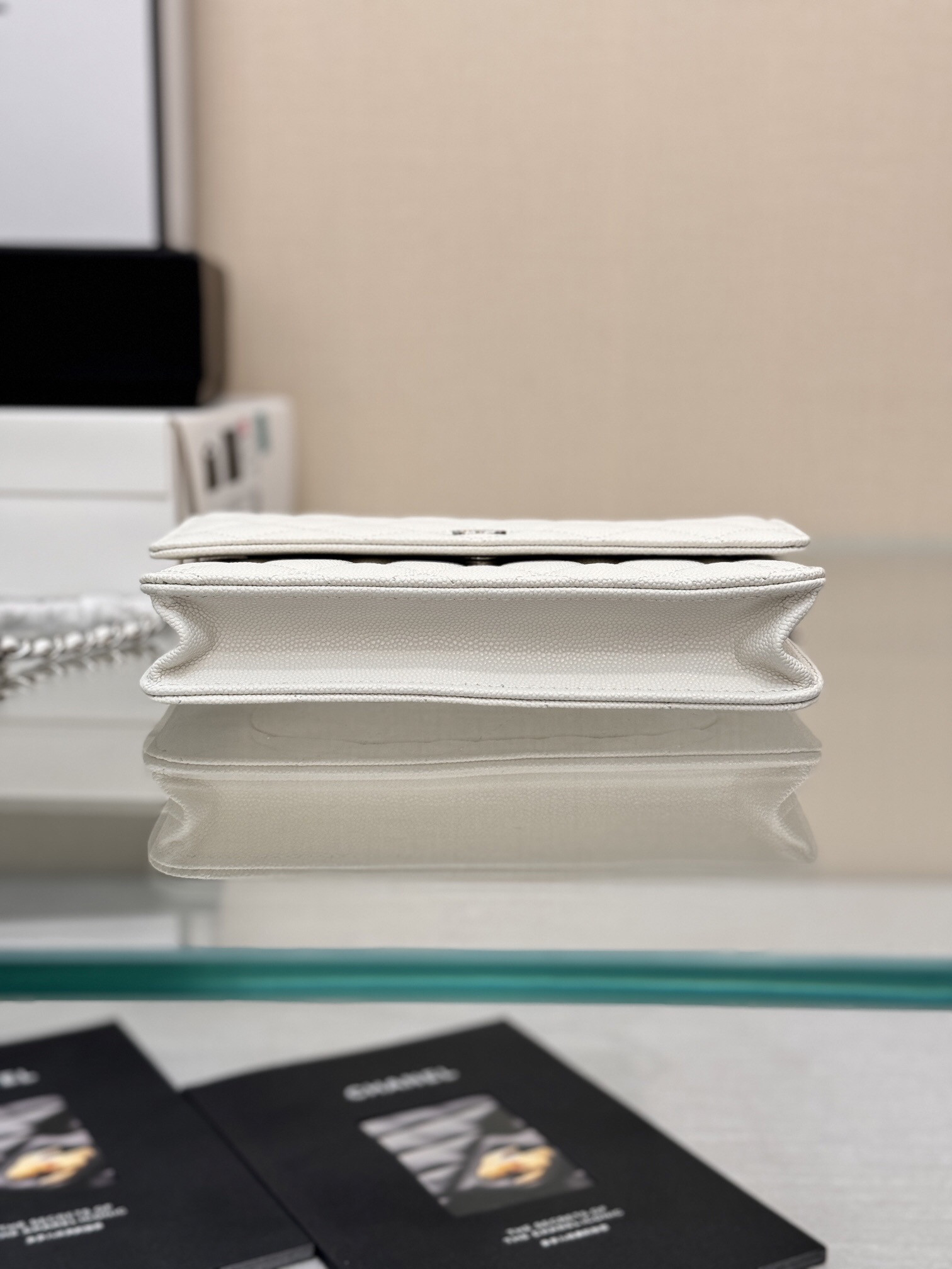 Ch*el woc classic wallet on chain 12.3x19.2x3.5cm