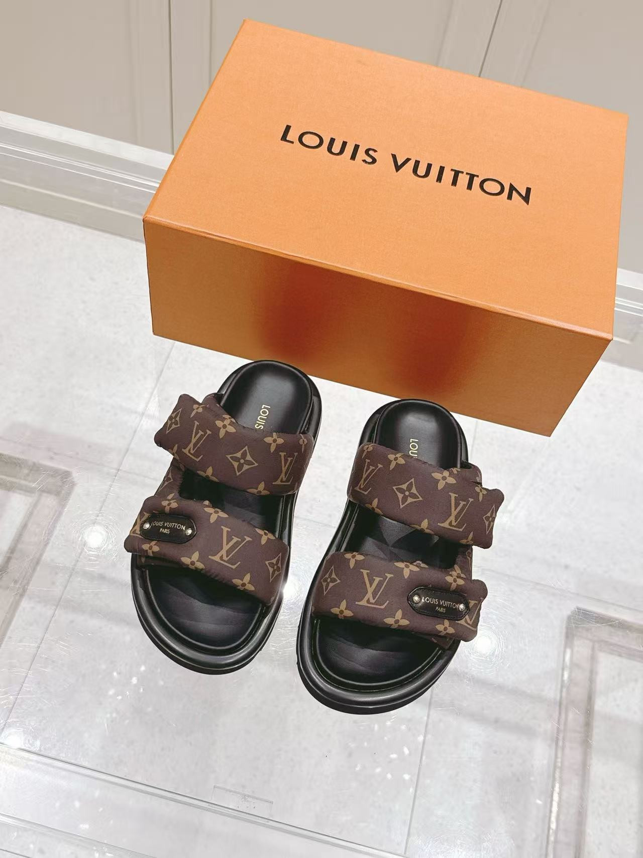 UA LV Pool Pillow Mules