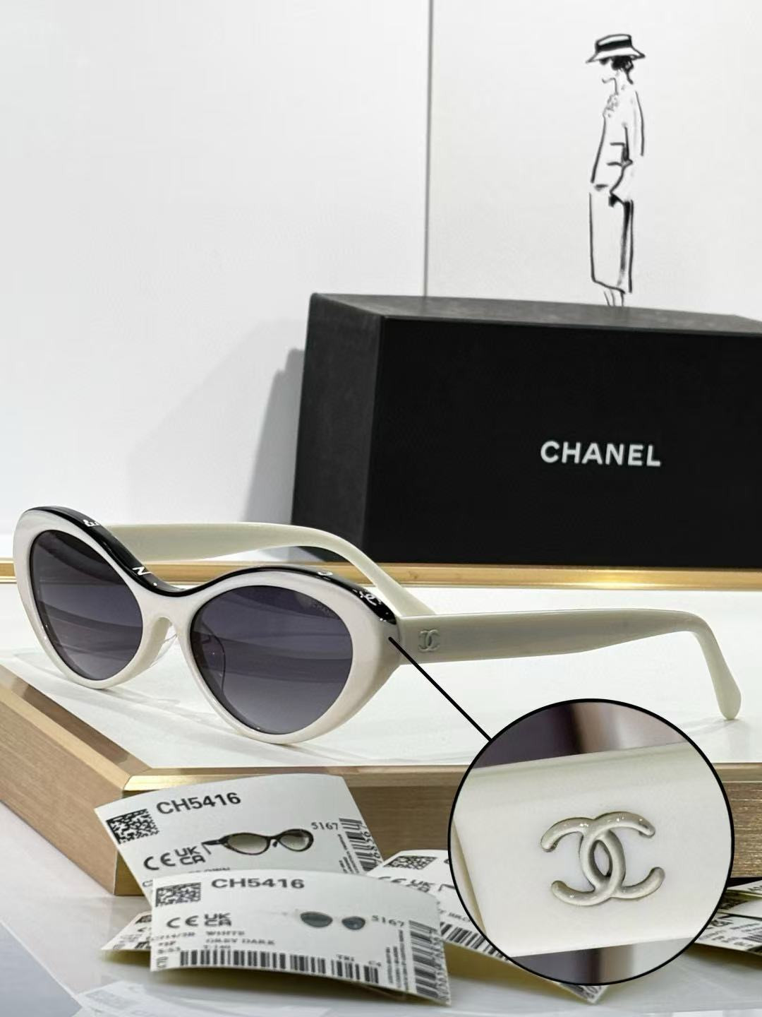 Ch*el glasses ch5416 57-18-145
