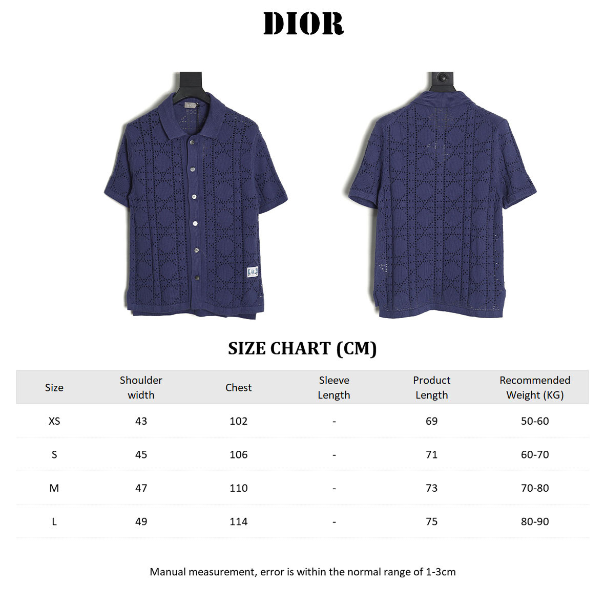 D*or 24ss knitting short-sleeved