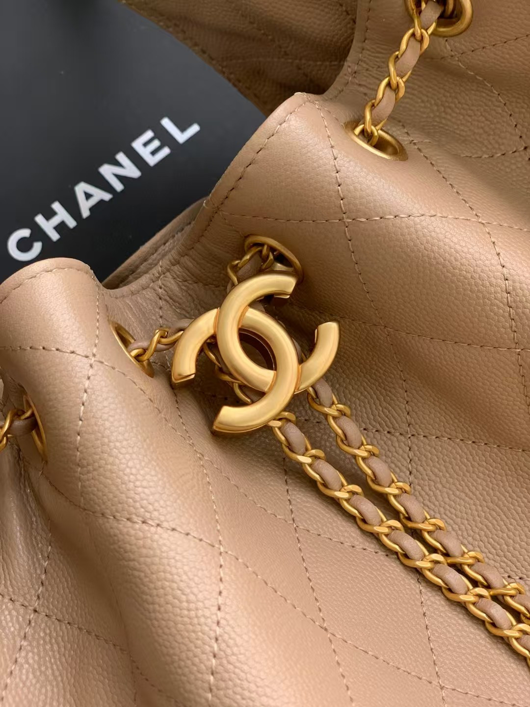 Ch*el 25c bucket bag 40x30x15cm