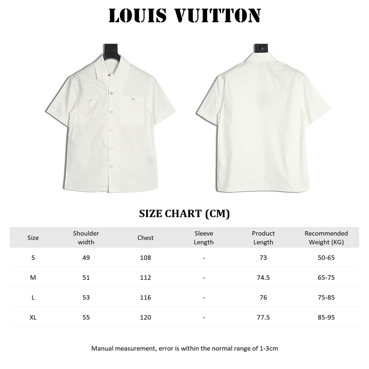 l0*is V*t0n lv 25ss short-sleeved shirts