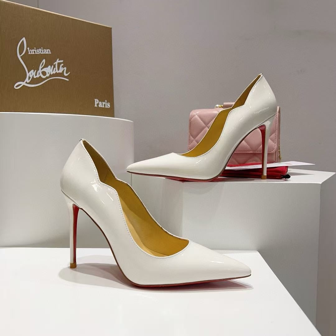 ua ch**an louboutin hot chick 10cm heel(cusT0mized about 10 days production time)