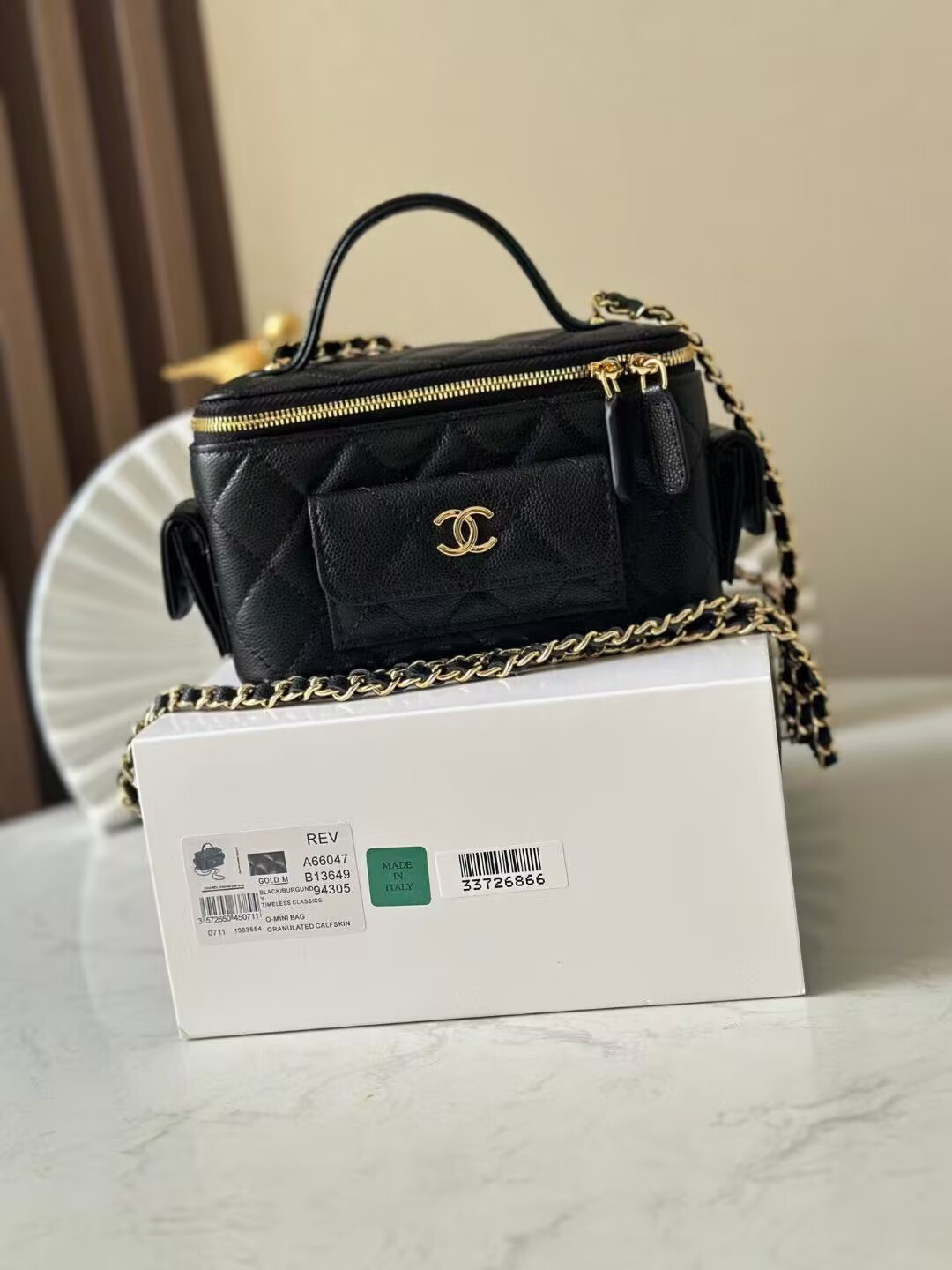 Ch*el vanity case 17cm