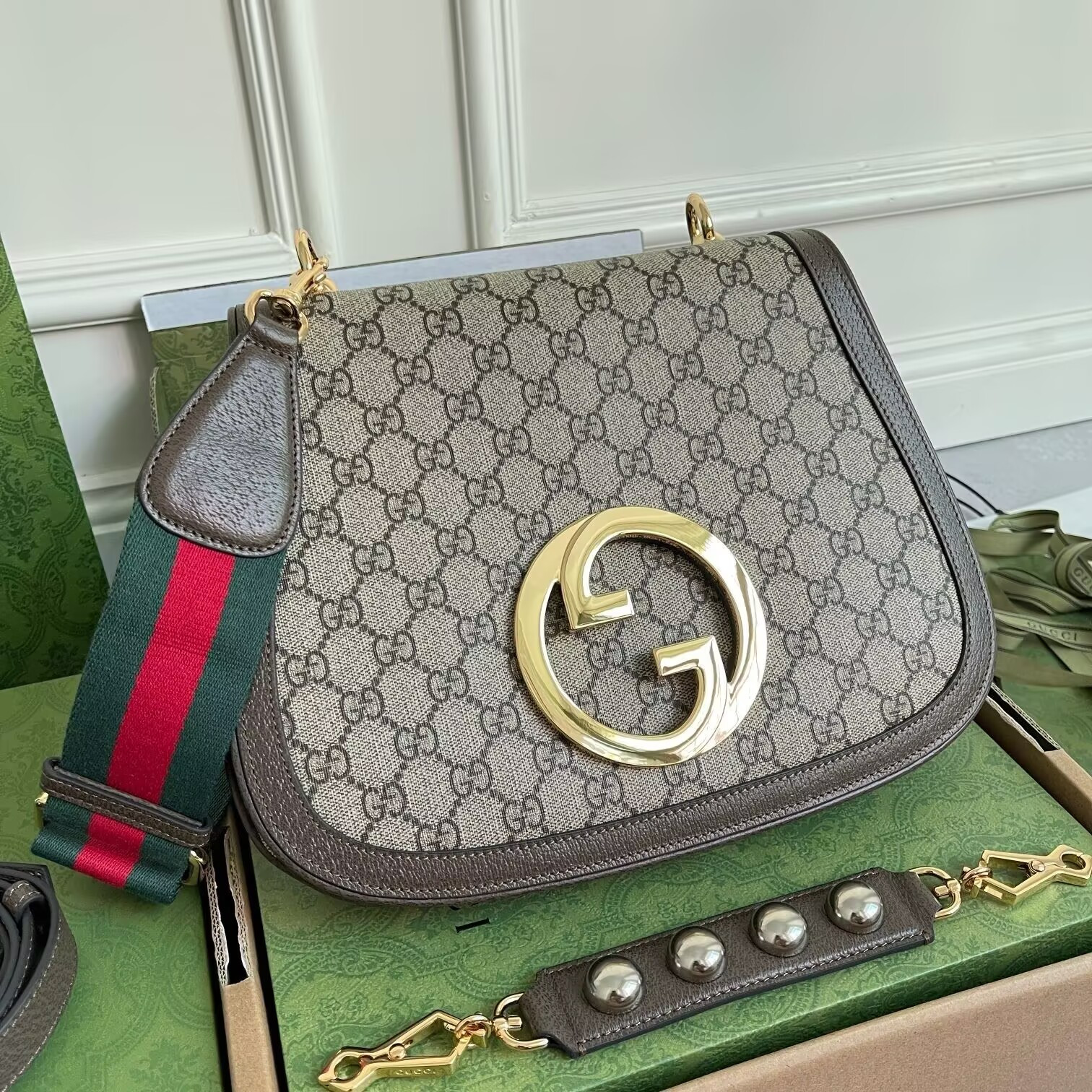G*u*i blondie top handle bag 29x22x7cm