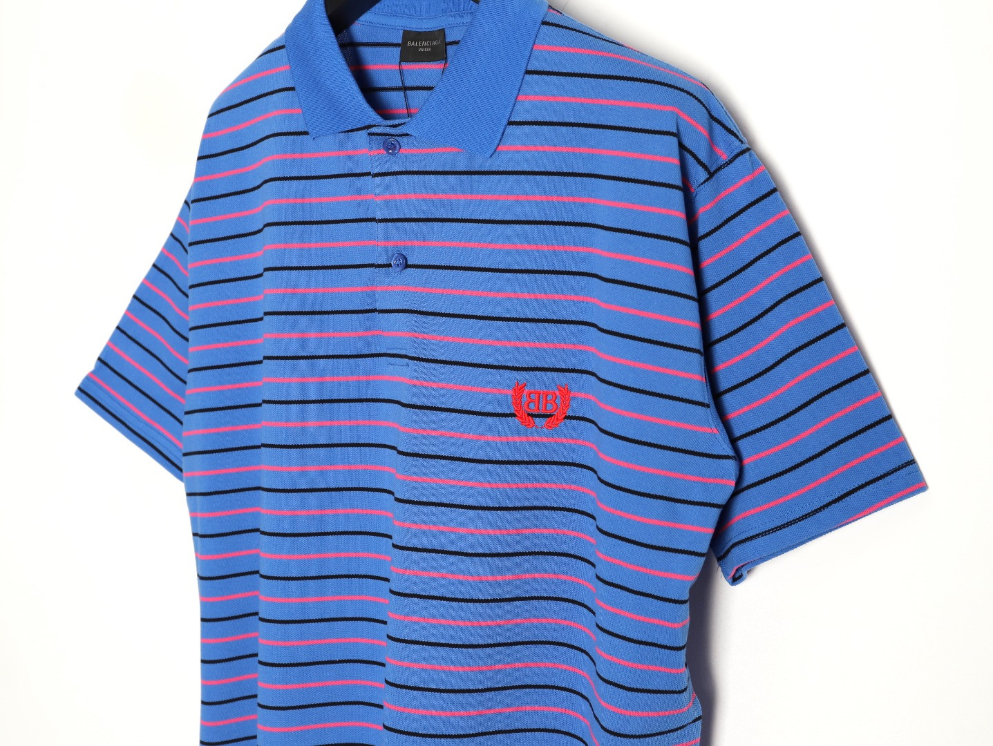 Ba*len*cia*ga short-sleeved polo shirt