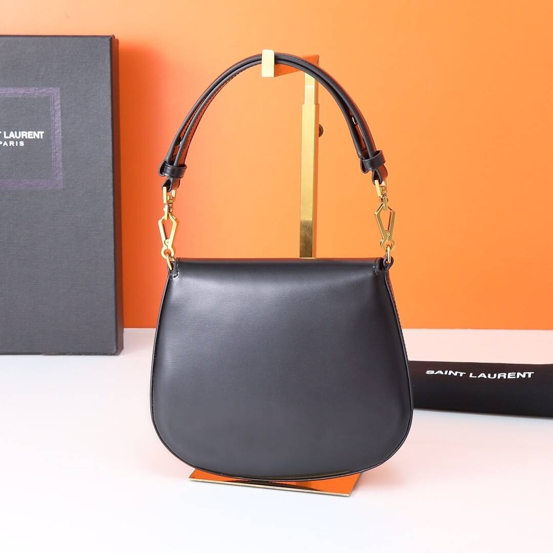 y*l voltaire top handle in box Sa**t Lau*nt 17.5x21x8cm