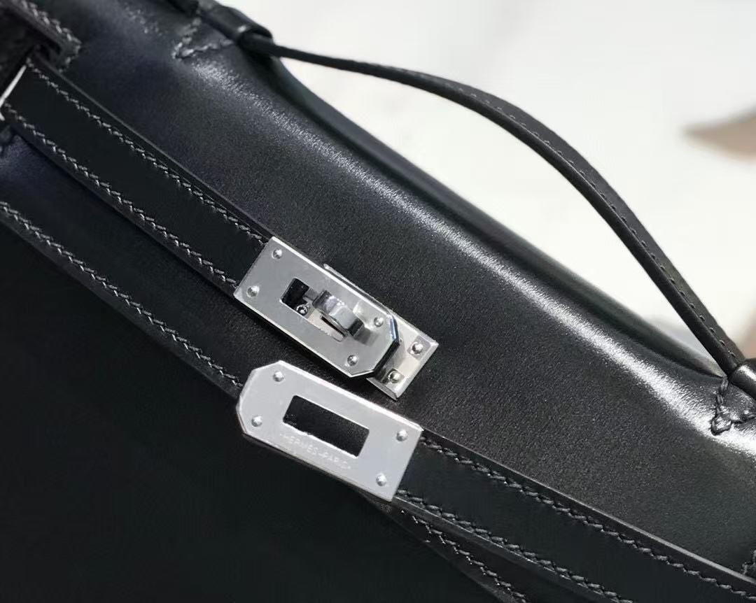 H**mes kelly 22 mini box leather 22x7x13cm