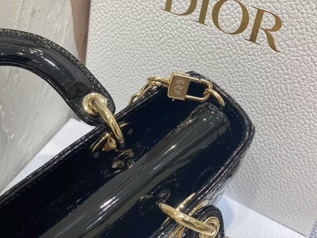D*or small lady d-joy bag black 22x6x12cm