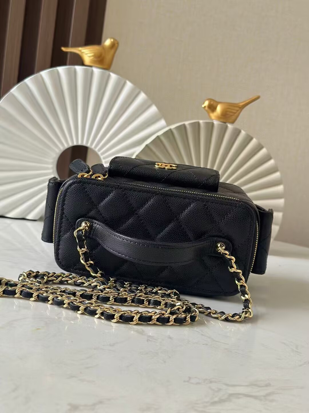 Ch*el vanity case 17cm