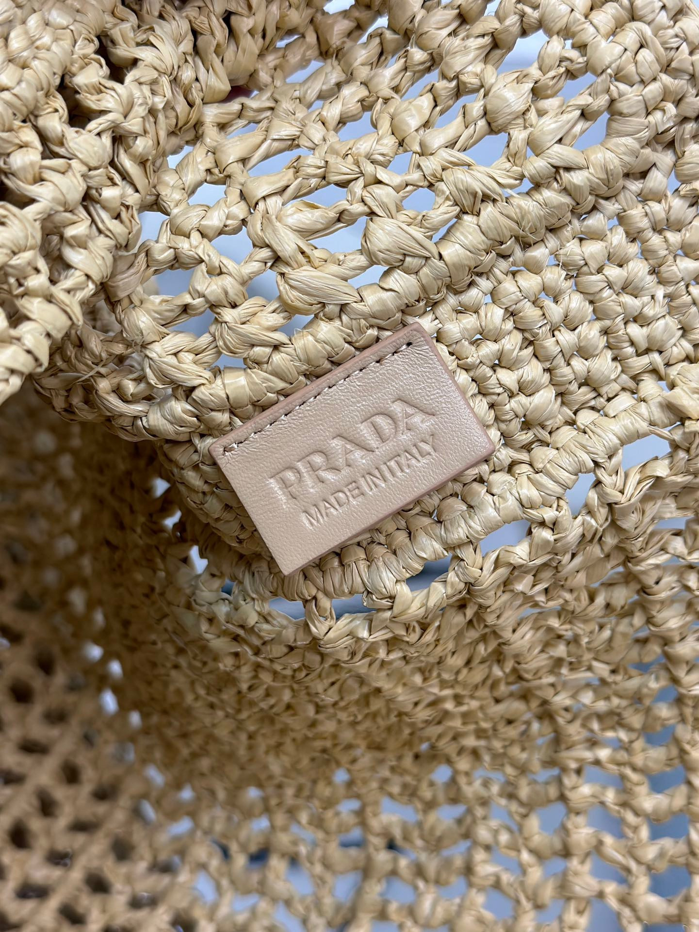 Pra*a crochet tote bag color natural