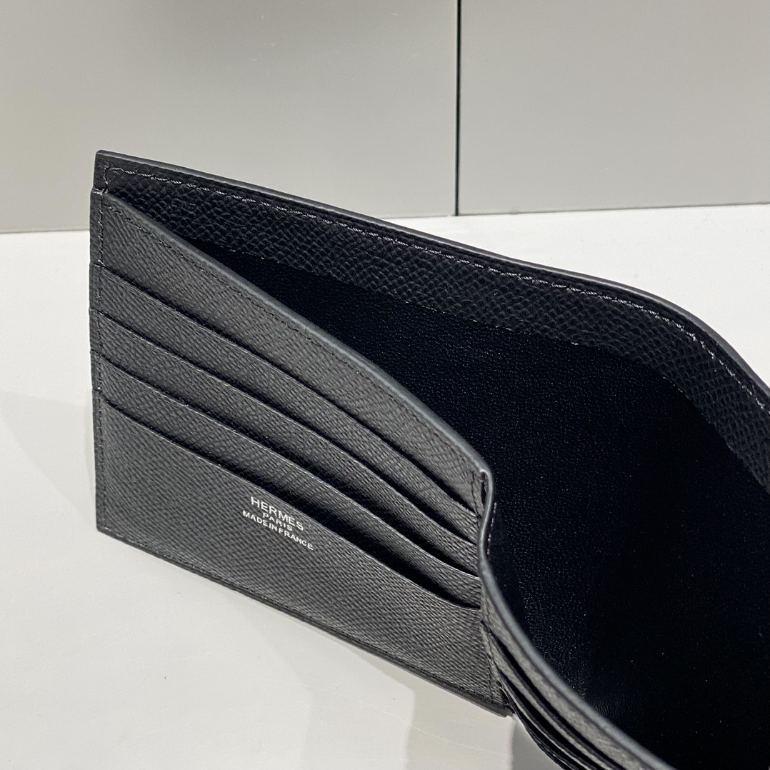 H**mes poker compact wallet