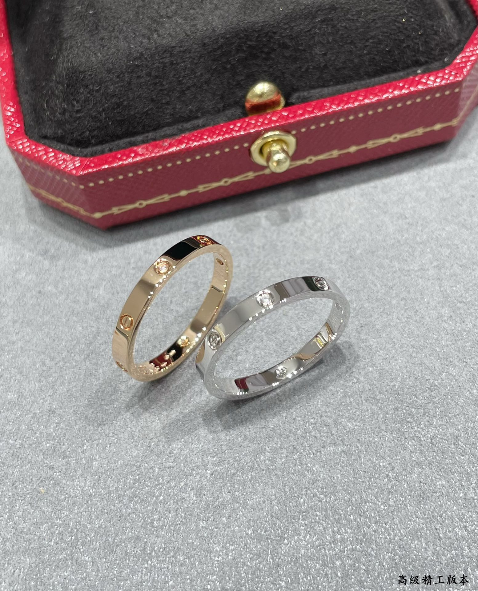 ca*t*er narrow version four Di*m*nd love ring
