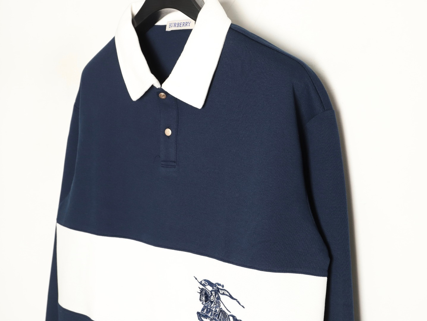 B**rry long-sleeved polo shirt