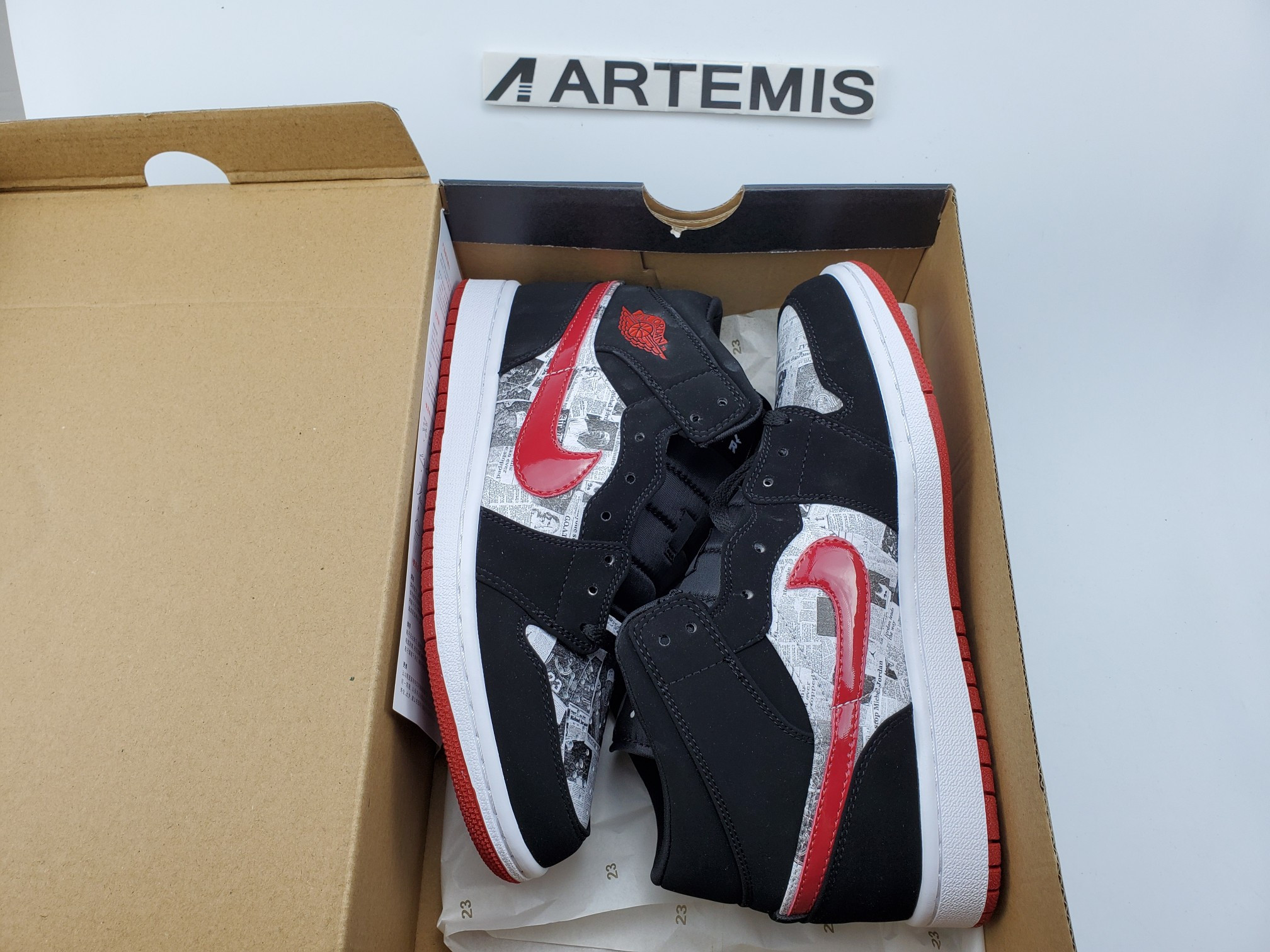 Air Jordan 1 Mid Newspaper Air Times