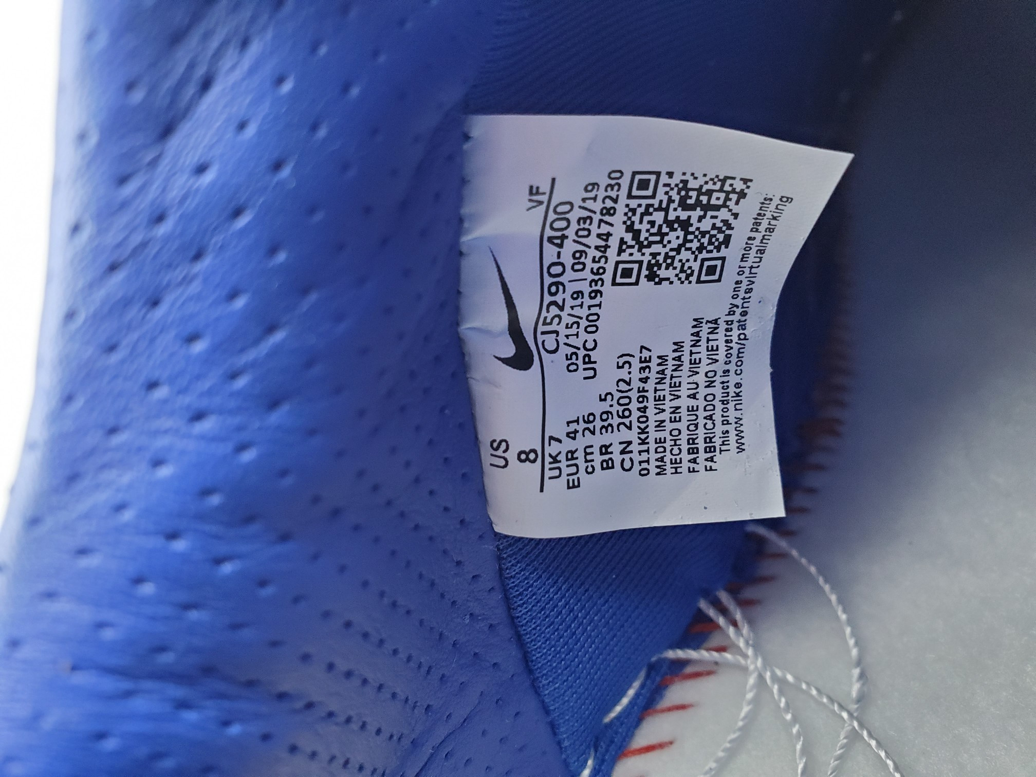 Air Force 1 Low Clot Blue Silk