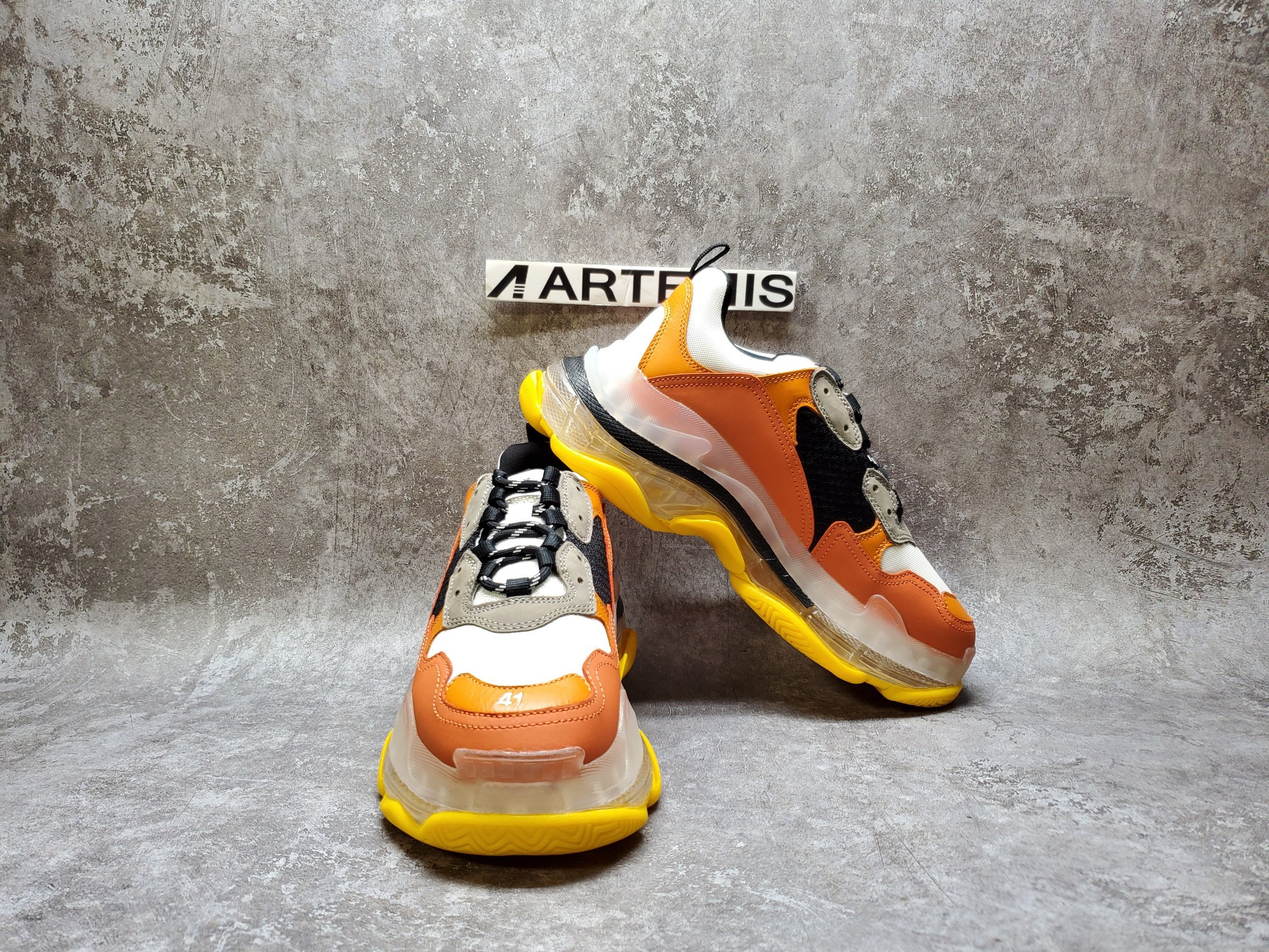 Balenciga Triple S Black Orange