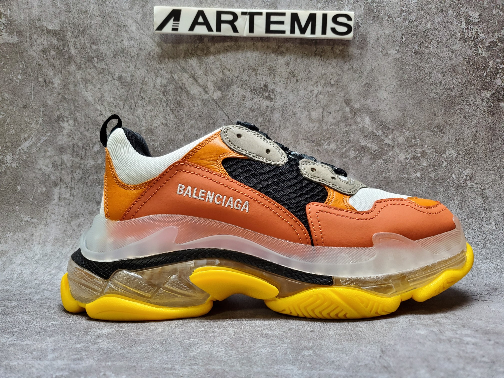 Balenciga Triple S Black Orange