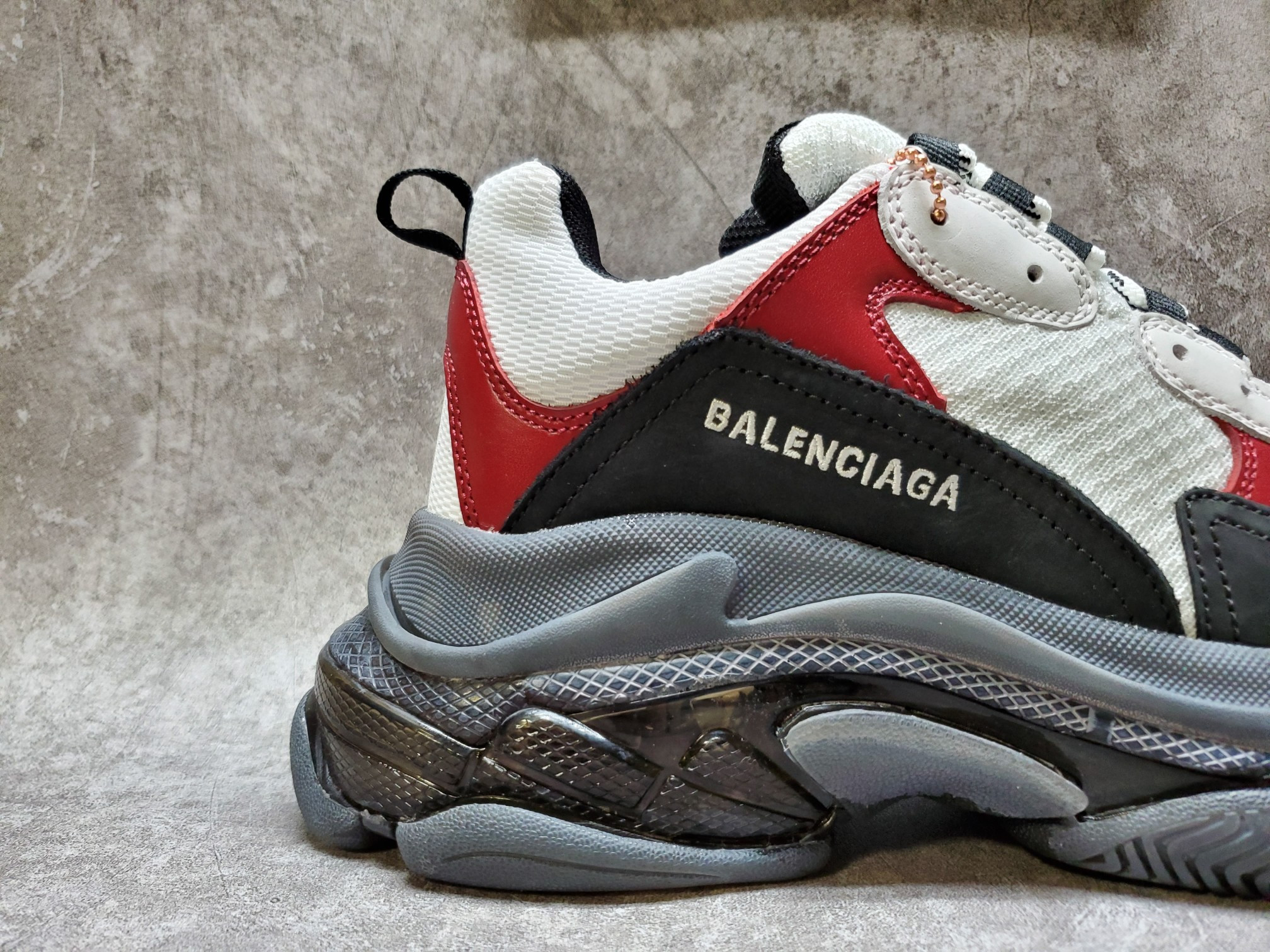 Balenciga Triple S Black Brown Red