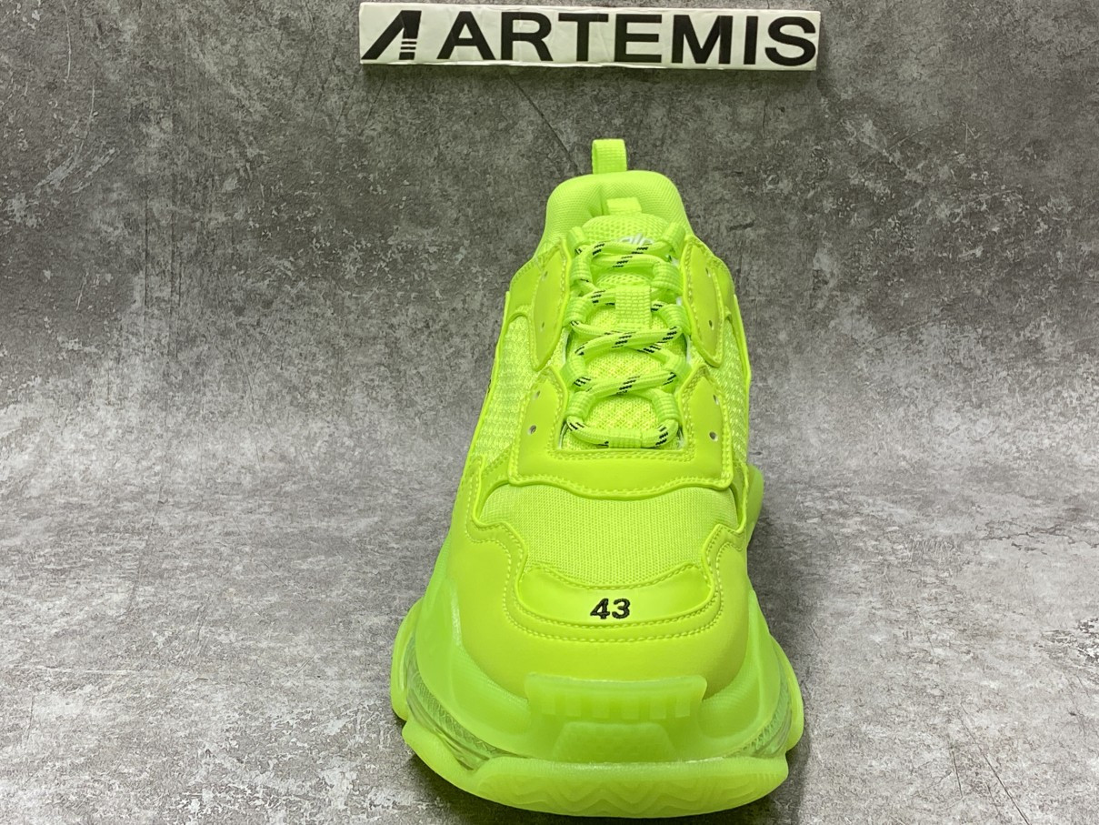 Balenciga Triple S Clearsole Fluo Yellow
