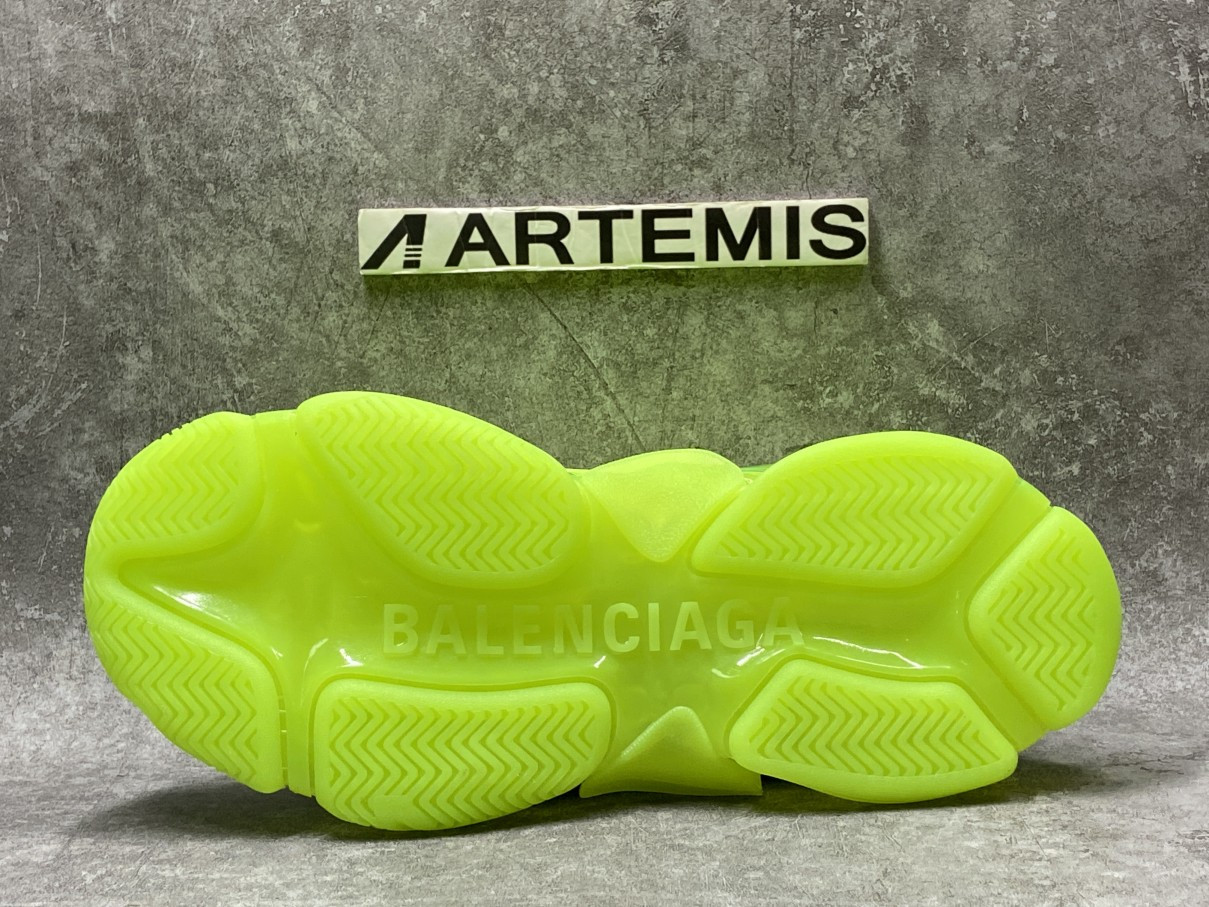 Balenciga Triple S Clearsole Fluo Yellow