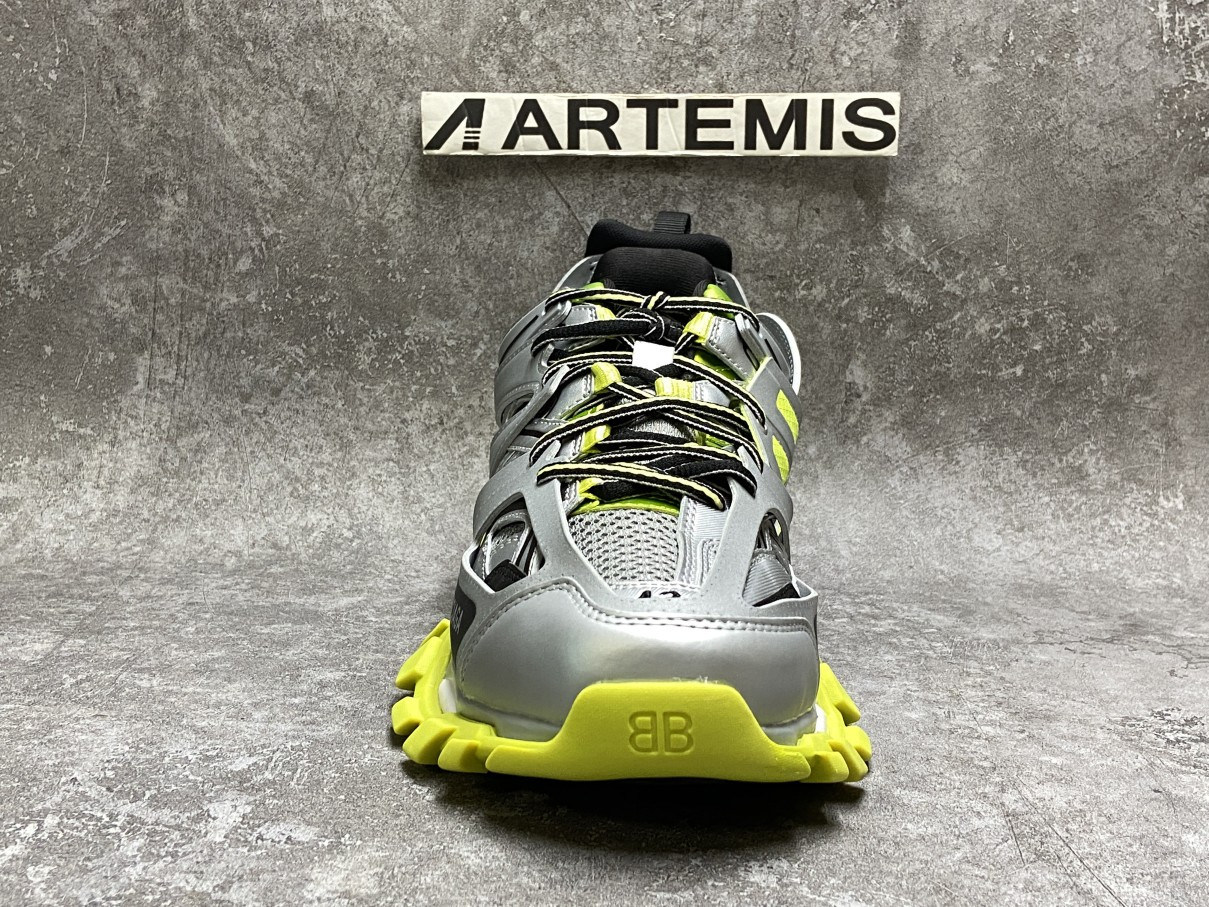 Balenciga Track Silver Neon Yellow