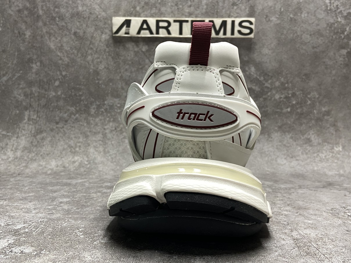 Balenciga Track White Burgundy
