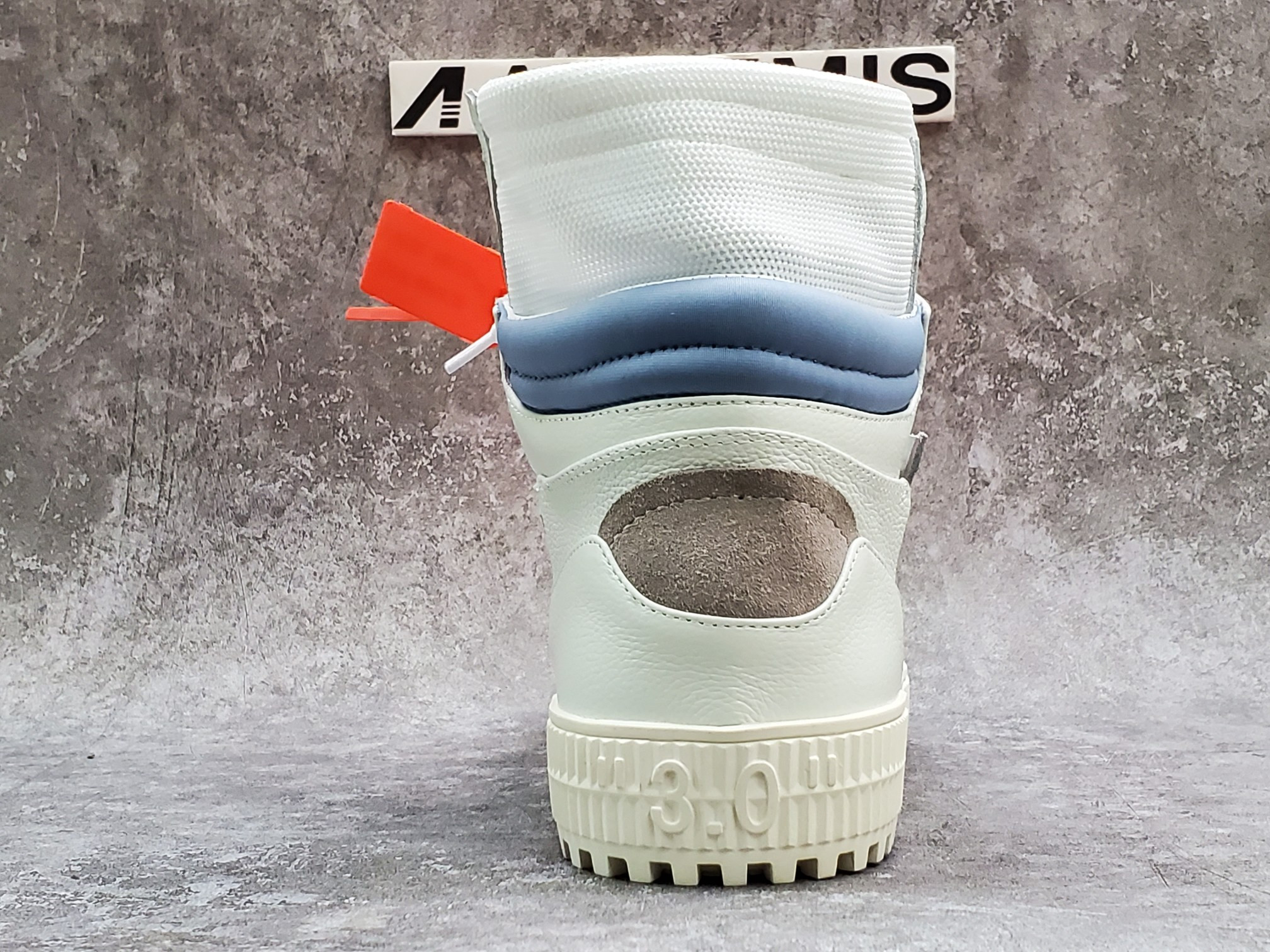 Off-White High Top White Blue