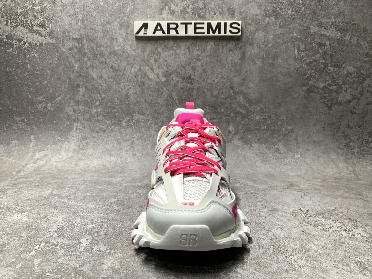 Balenciga Wmns Track Sneaker White Fluo Pink