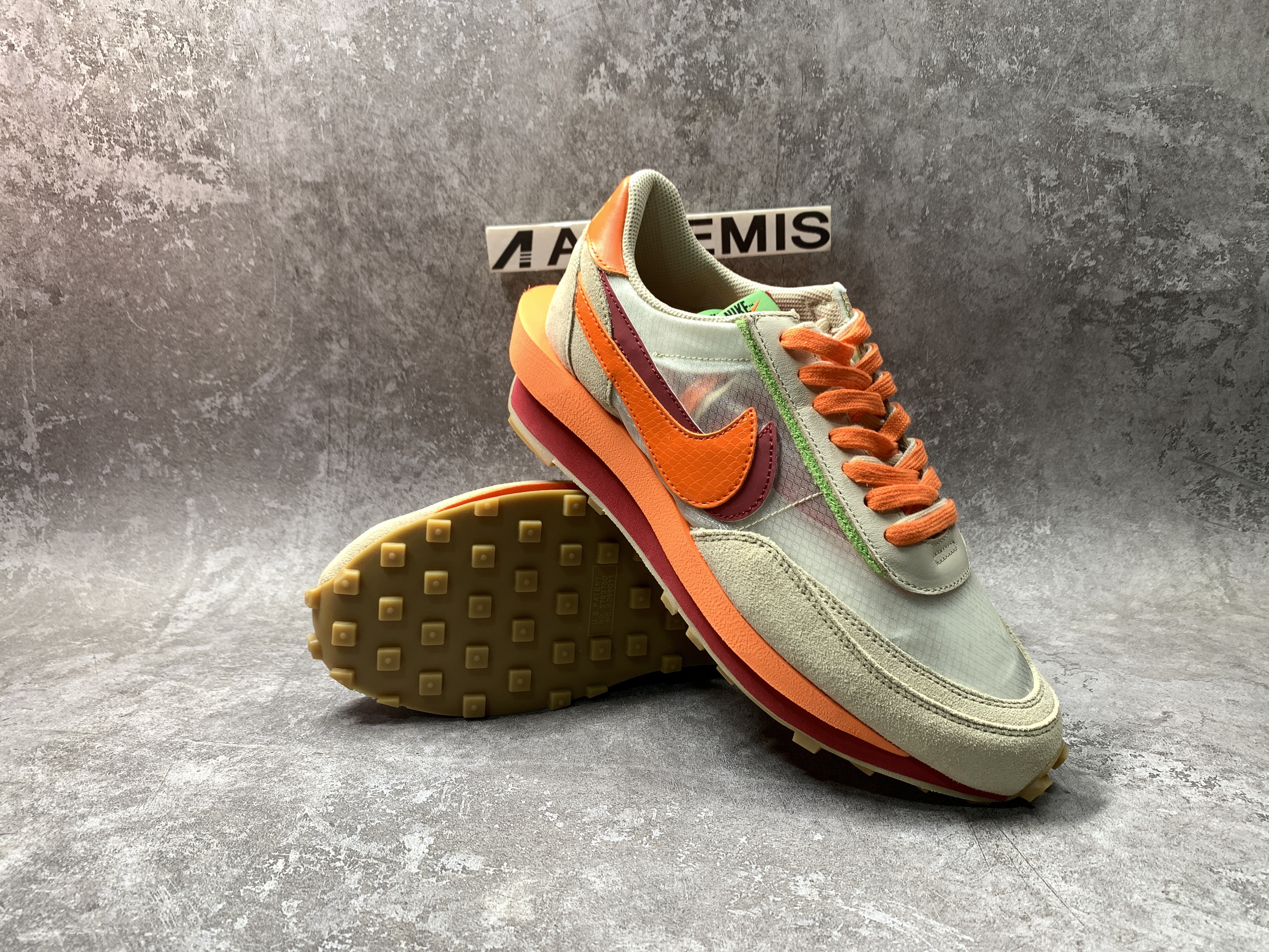 Nike LDWaffle CLOT sacai Net Orange Blaze