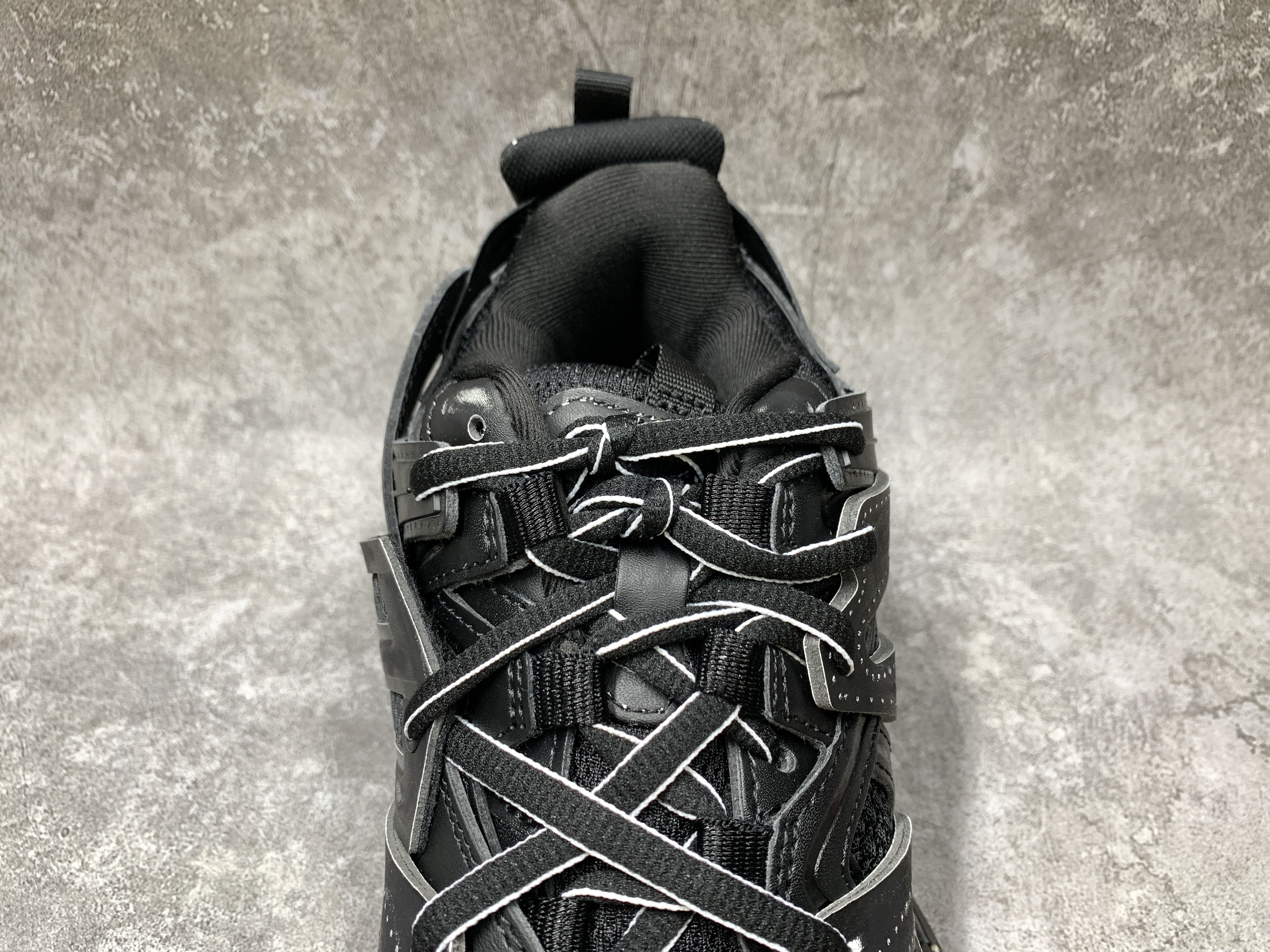 Balenciga Black Faded Track Sneakers