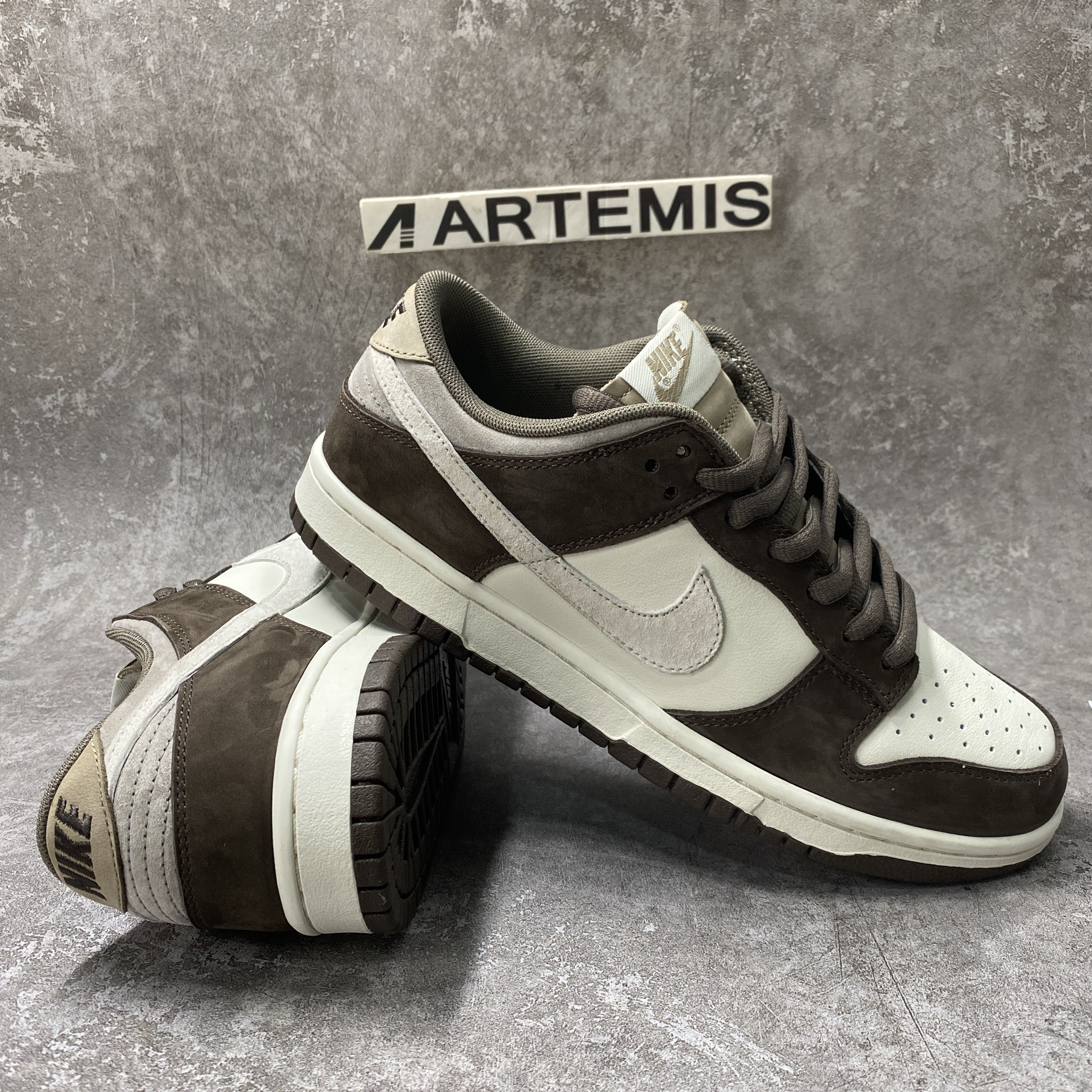 nike dunk low katushiro T0mo white grey