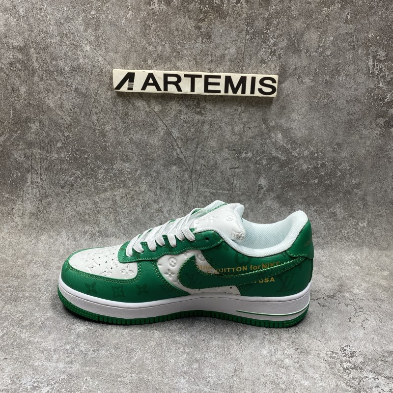 1V x Air Force 1 Low By Virgil Abloh White Green