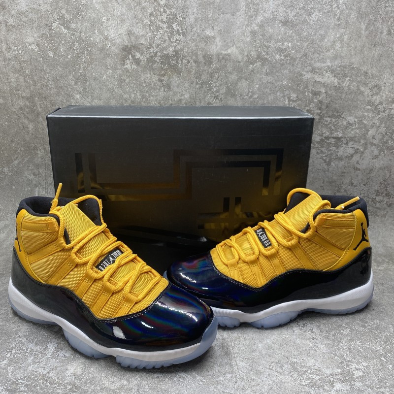 Air Jordan 11 Retro Black Yellow