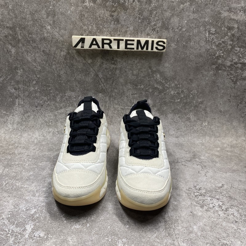 Ch*el white ivory cc sneakers