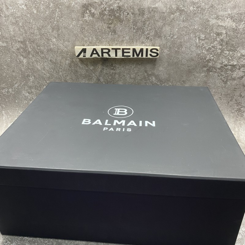 Balmain Multicolor neoprene and calfskin Unicorn low-top sneakers