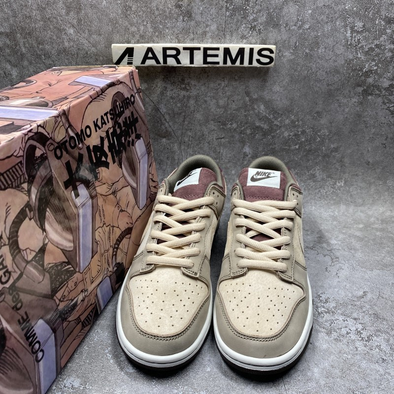 nike dunk sb low steamboy ost x oT0mo katsuhiro dark red brown