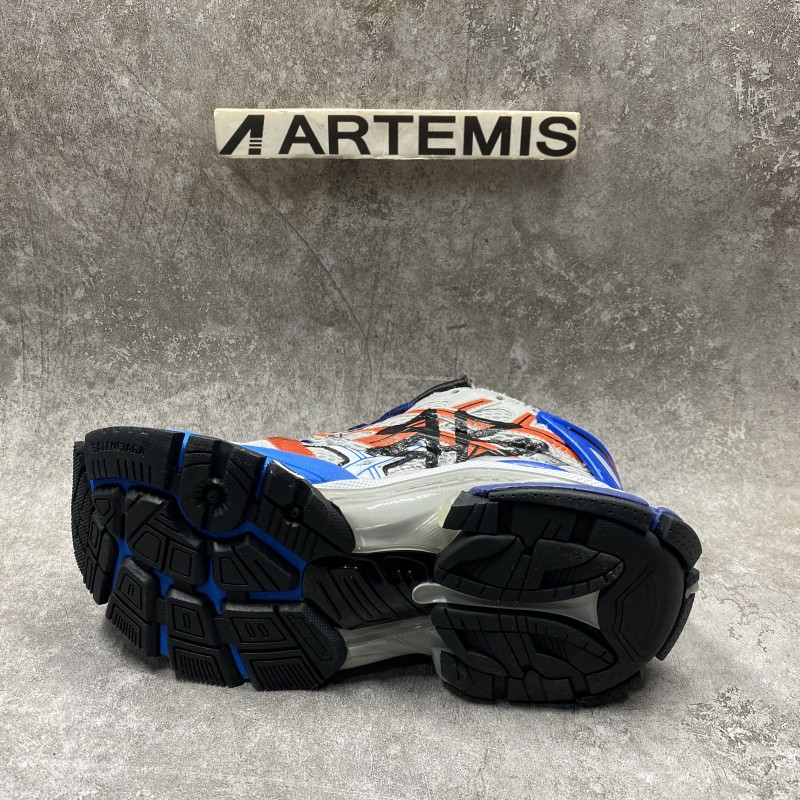 ba*len*cia*ga Gr*ffiti runner sneaker in blue