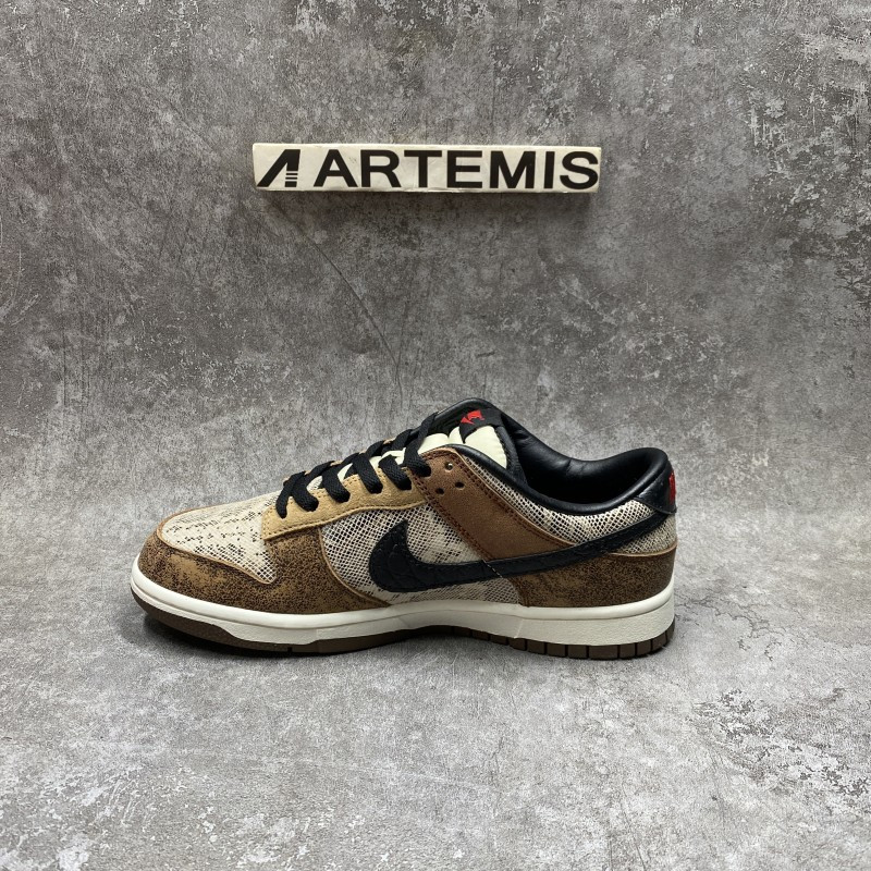 nike dunk low preM1vm co.jp brown snakeskin